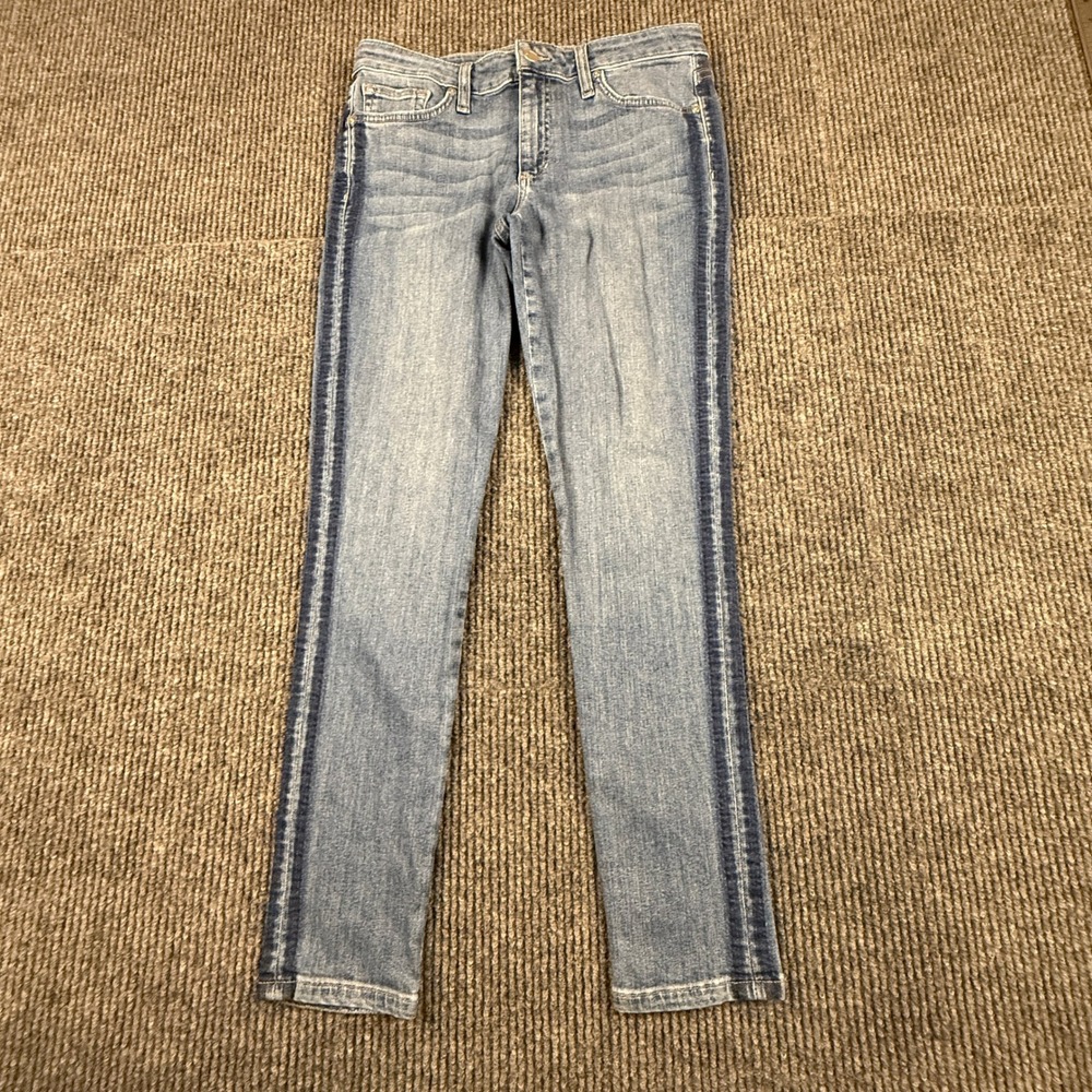 Joe's Jeans Size 29 Skinny Ankle Mansfield Light Wash Side Stripe 45GBJMSF5968